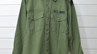 U.S. ARMY ユーティリティ シャツ コットンサテン OG-107 ミリタリーシャツ ビンテージ 米軍のお買取り