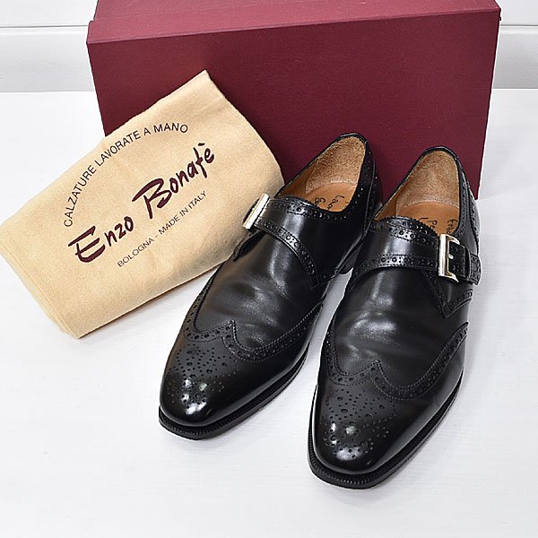 ENZO BONAFE ビームス別注 Di COSIMO II モンクストラップ メダリオン シューズ ブラック8 エンツォボナフェ 15000円買取  | WARDROBE blog